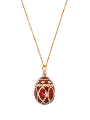Fabergé 18kt rose gold Heritage Egg pendant necklace - Red