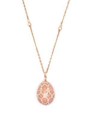 Fabergé 18kt rose gold Heritage Grande Egg necklace - Pink
