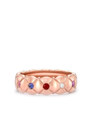 Fabergé 18kt rose gold Treillage ring - Pink