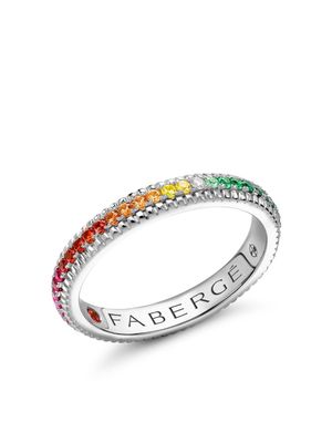 Fabergé 18kt white gold Colour Of Love multi-stone ring - Silver