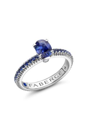 Fabergé 18kt white gold Colours Of Love sapphire and diamond ring - Silver