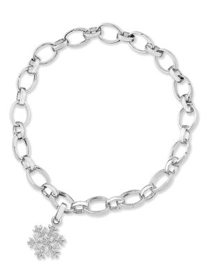 Fabergé 18kt white gold Heritage Snowflake diamond charm - Silver