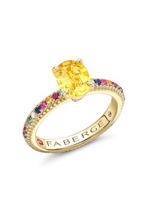 Fabergé 18kt yellow gold Colour Of Love multi-stone ring