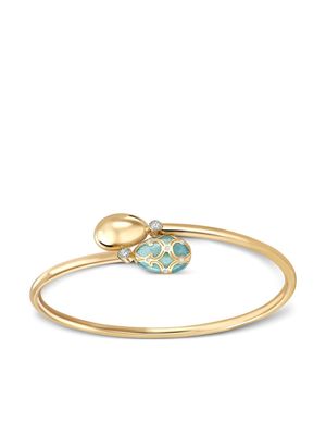 Fabergé 18kt yellow gold Heritage diamond bracelet - Blue