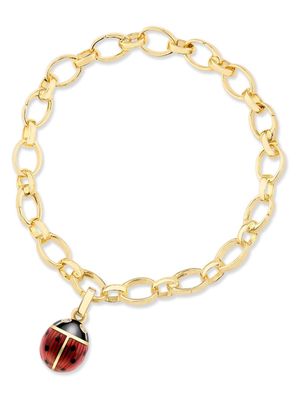 Fabergé 18kt yellow gold Heritage Ladybird charm - Red