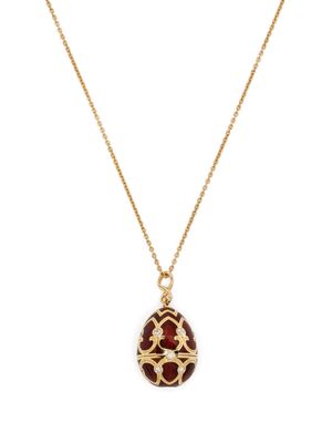 Fabergé 18kt yellow gold The Heritage Year Of The Pig diamond locket necklace - Red