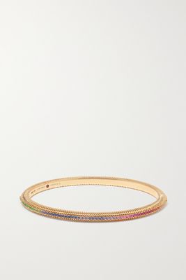 Fabergé - Colours Of Love 18-karat Gold Multi-stone Bangle - one size