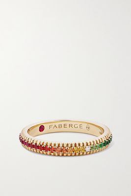 Fabergé - Colours Of Love 18-karat Gold Multi-stone Ring - Red