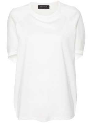 Fabiana Filippi batwing-sleeves cotton T-shirt - White