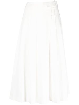 Fabiana Filippi belted midi skirt - White