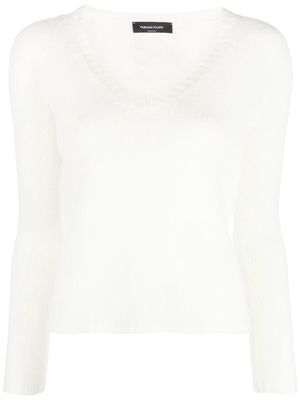 Fabiana Filippi cashmere V-neck jumper - White