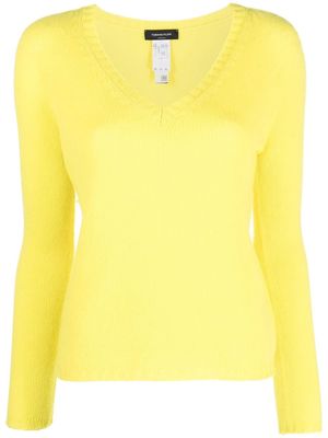 Fabiana Filippi cashmere V-neck jumper - Yellow