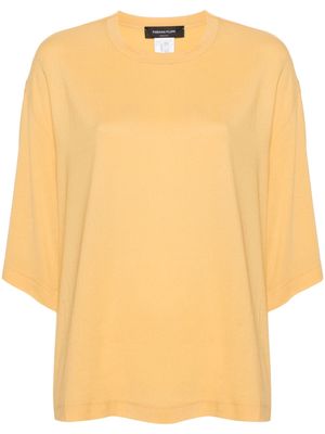 Fabiana Filippi chiffon-crepe T-shirt - Orange