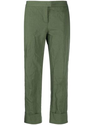 Fabiana Filippi concealed front-fastening trousers - Green