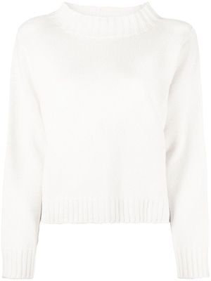 Fabiana Filippi crew-neck knit jumper - White