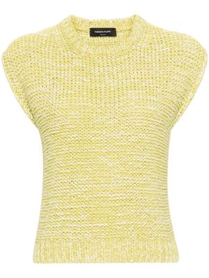Fabiana Filippi crochet-knit mélange-effect vest - Green