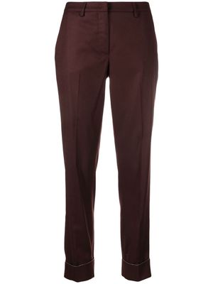 Fabiana Filippi cropped tailored trousers - Brown