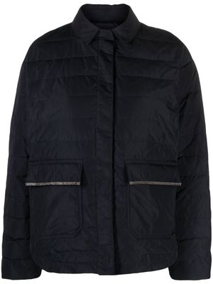 Fabiana Filippi down-filled quilted jacket - Blue