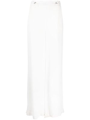 Fabiana Filippi drawstring-fastening waist trousers - White