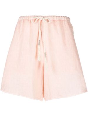 Fabiana Filippi drawstring linen shorts - Pink