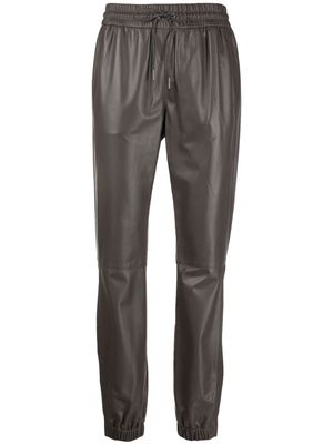 Fabiana Filippi drawstring-waist three-pocket slim-fit trousers - Grey