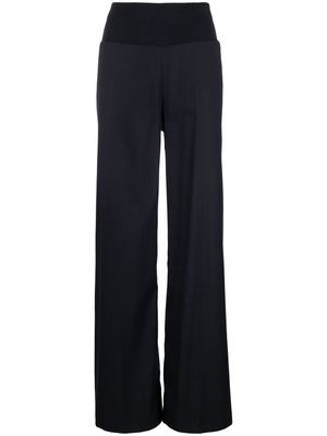 Fabiana Filippi elasticated high-waist tailored trousers - Blue