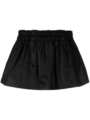Fabiana Filippi elasticated-waist cotton mini skirt - Black