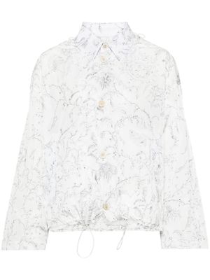 Fabiana Filippi grahic-print lightweight jacket - White