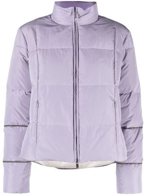 Fabiana Filippi high-neck puffer jacket - Purple