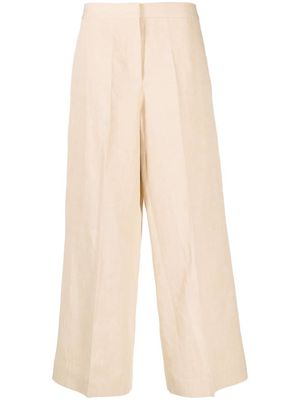 Fabiana Filippi high-waist linen blend trousers - Neutrals