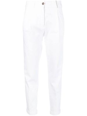 Fabiana Filippi high-waisted cotton trousers - White