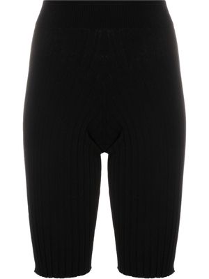 Fabiana Filippi high-waisted knee-length shorts - Black