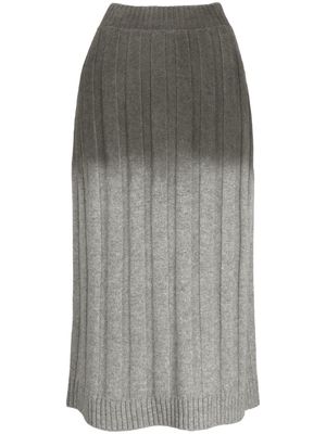 Fabiana Filippi high-waisted knitted skirt - Grey