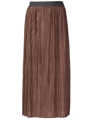Fabiana Filippi high-waisted pleated midi skirt - Brown