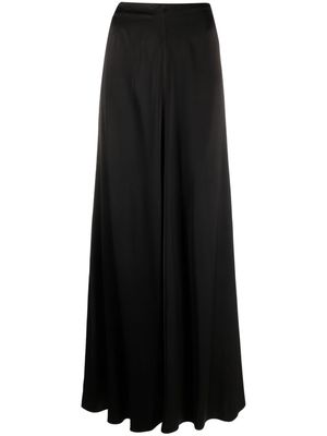 Fabiana Filippi high-waisted satin maxi skirt - Black