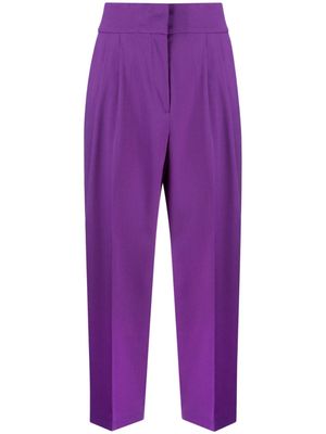 Fabiana Filippi high-waisted tapered trousers - Purple