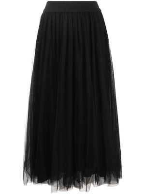 Fabiana Filippi high-waisted tulle skirt - Black