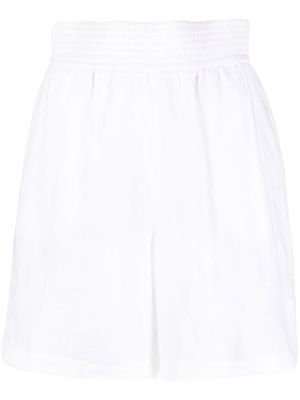 Fabiana Filippi knee-length smocked-waist shorts - White