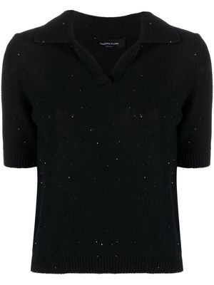 Fabiana Filippi knitted polo shirt - Black