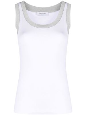 Fabiana Filippi knitted sleeveless tank top - White