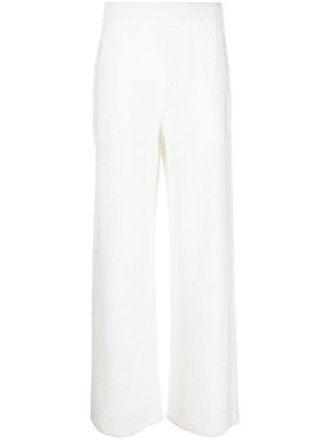 Fabiana Filippi knitted straight-leg trousers - White
