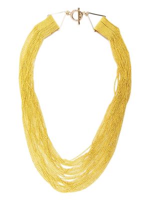 Fabiana Filippi layered bead necklace - Yellow