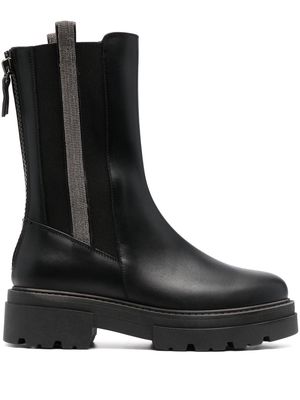 Fabiana Filippi leather ankle boots - Black