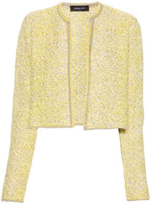 Fabiana Filippi marl-knit open-front cardigan - Yellow