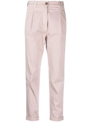 Fabiana Filippi mid-rise slim-cut trousers - Pink