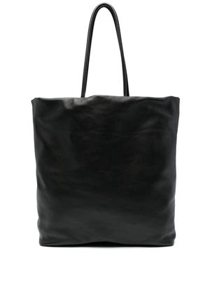 Fabiana Filippi open-top leather tote bag - Black