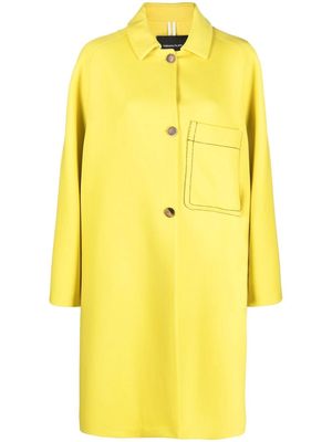 Fabiana Filippi oversized button-up coat - Yellow