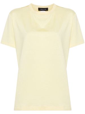 Fabiana Filippi panelled cotton T-shirt - Yellow