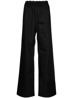 Fabiana Filippi paperbag waist wide-leg trousers - Black