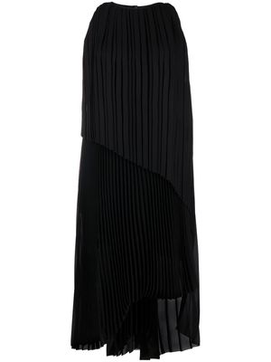Fabiana Filippi plissé layered dress - Black